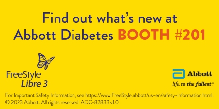 Advertisement: Find out what's new at Abbott Diabetes BOOTH #201